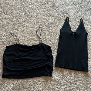 2x Black Tank Tops